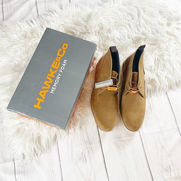 Hawke & Co. Mojave Chukka Classic‎ Men's Boots Sand Faux Suede Size 12 - Picture 2 of 9